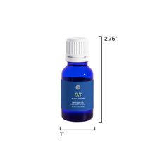 Blue bottle of diffuser oil with white cap on a white background, labeled '26 Blue Jean'.