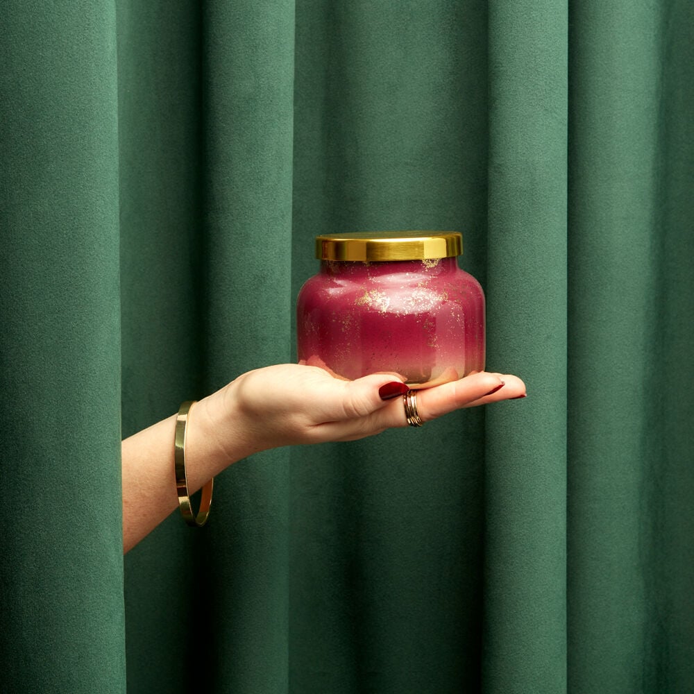 Tinsel & Spice Glimmer Signature Candle – 19 Oz | Capri Blue