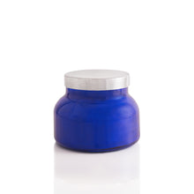Coconut Santal Blue Signature Candle, back view
