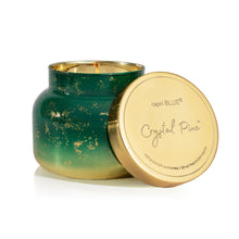 Crystal Pine Glimmer Oversized Candle, lit