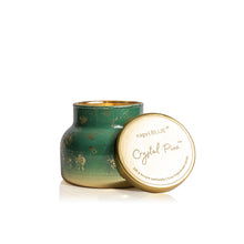 Crystal Pine Glimmer Petite Candle, lit