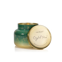 Crystal Pine Glimmer Signature Candle, lit