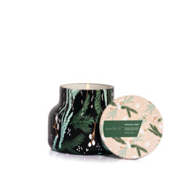 Crystal Pine Holiday Pattern Play Petite Candle, lit