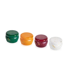 Glimmer Holiday Gift Set, mini tin candles