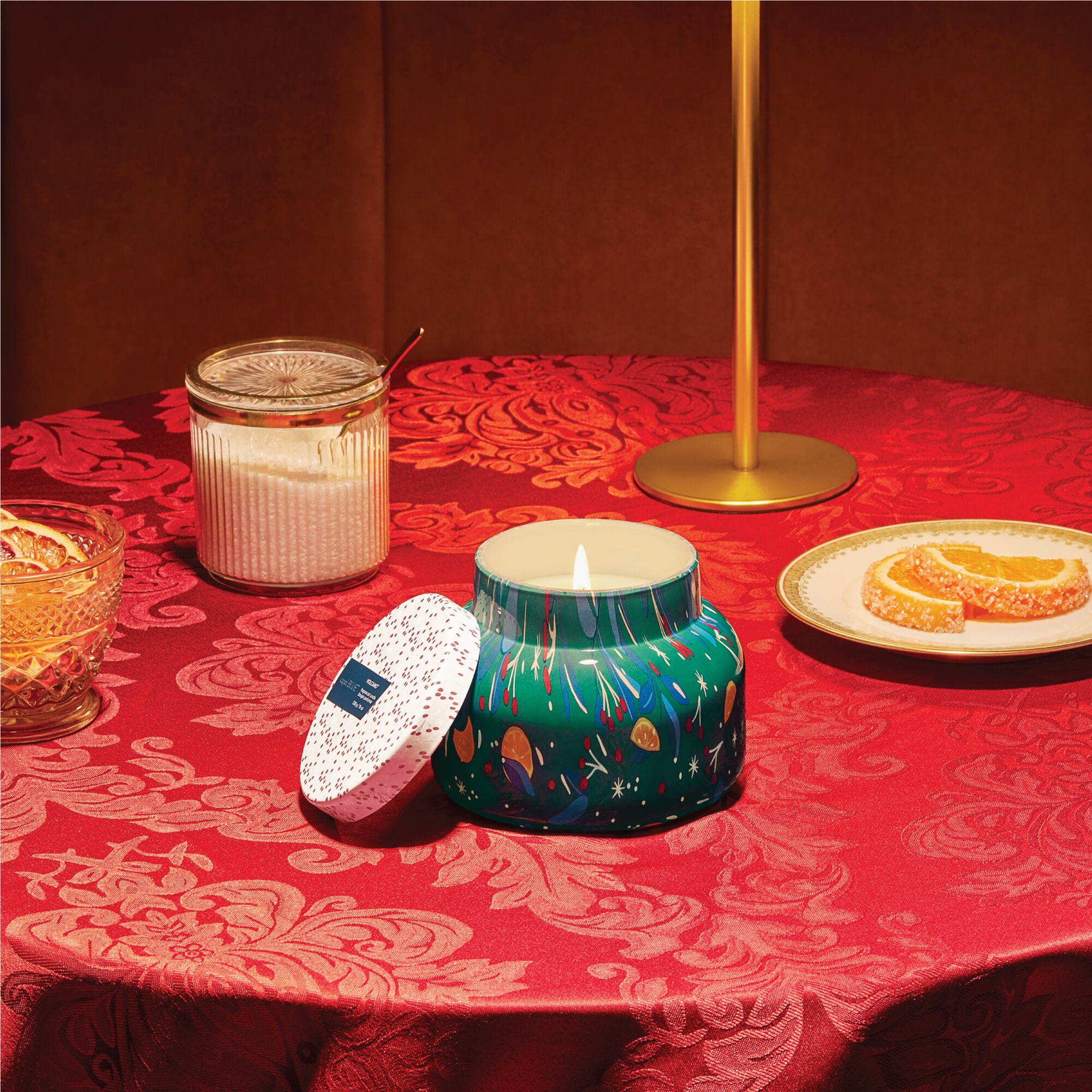 Volcano Holiday Pattern Play Signature Candle – 19 Oz | Capri Blue