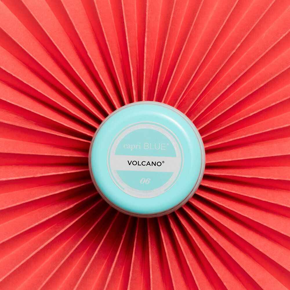 Volcano Aqua Printed Mini Tin Candle Candle 3 oz | Capri Blue