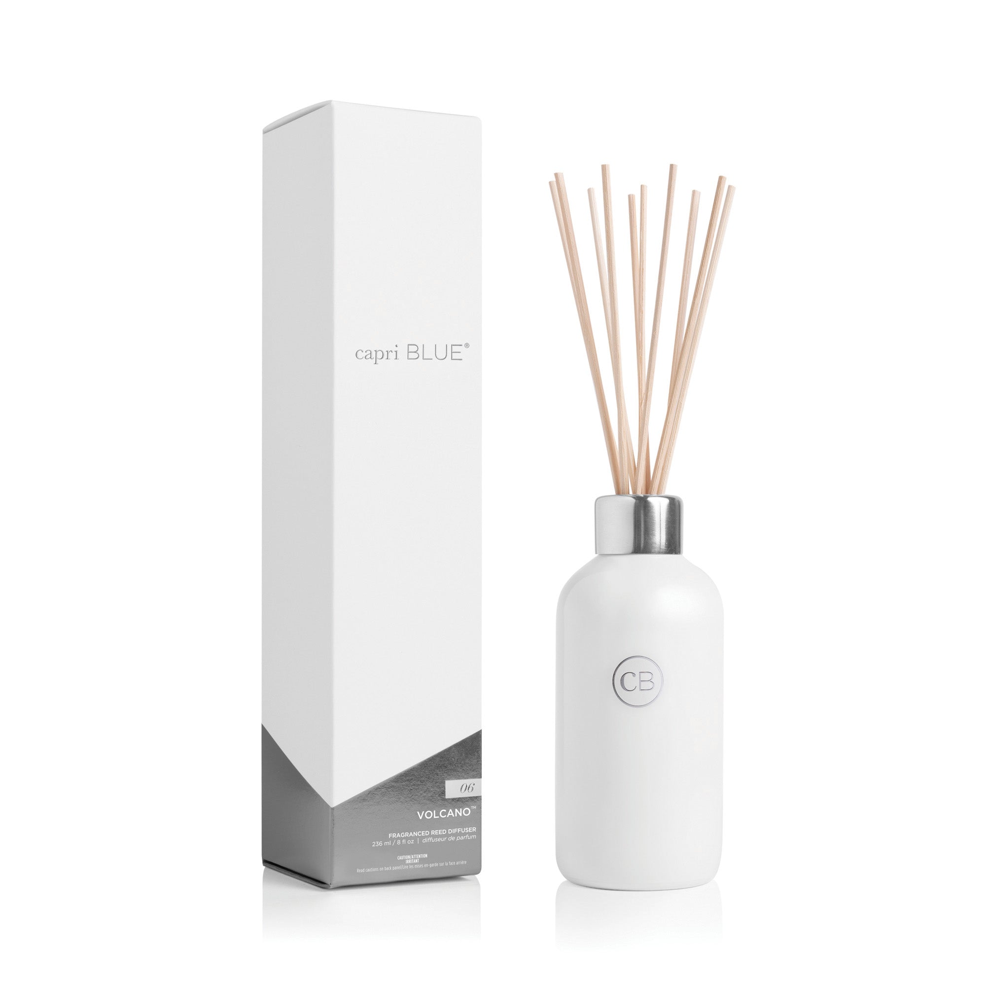 Volcano White Reed Diffuser – 8 Fl Oz | Capri Blue
