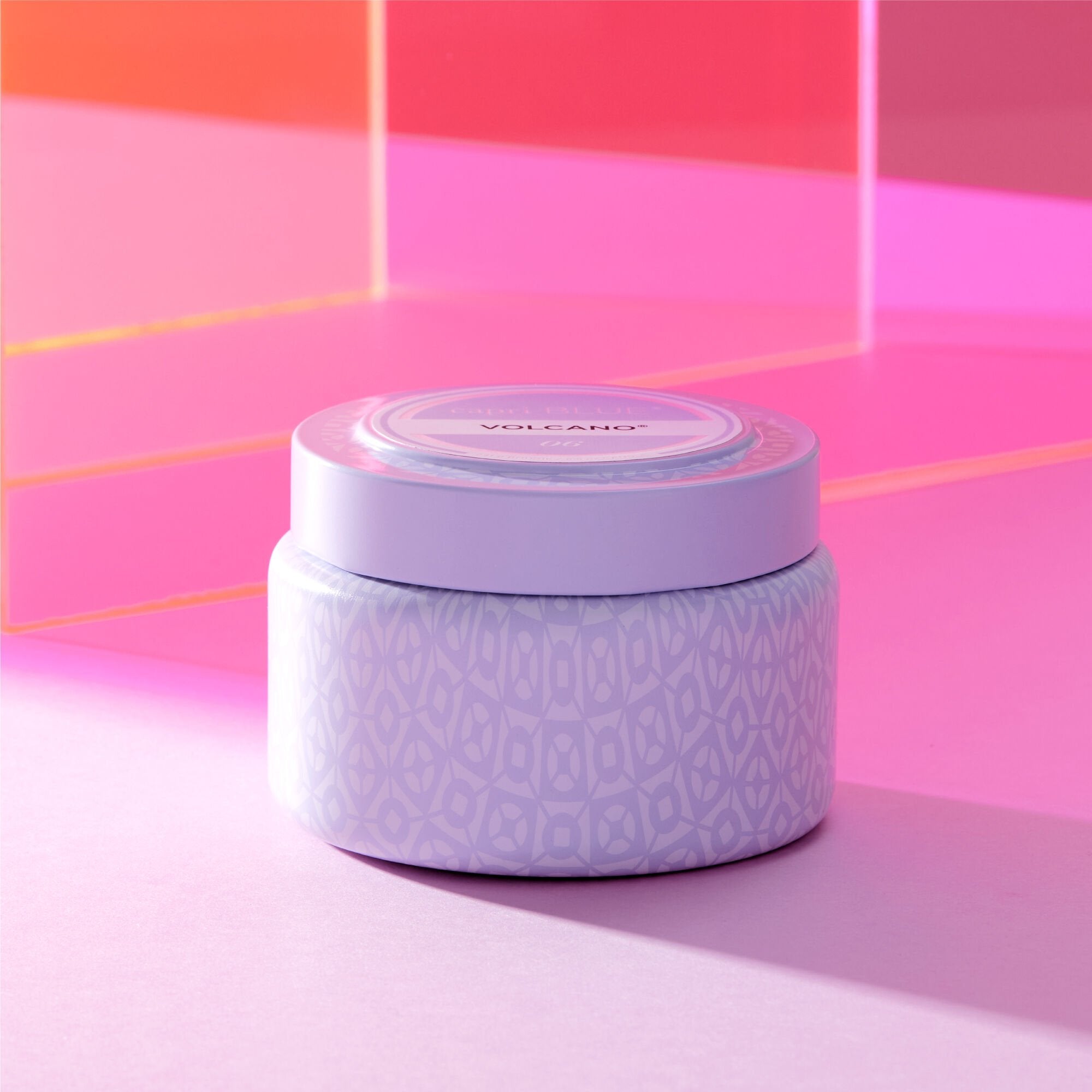 Volcano White Printed Travel Tin Candle - Thumbnail 4