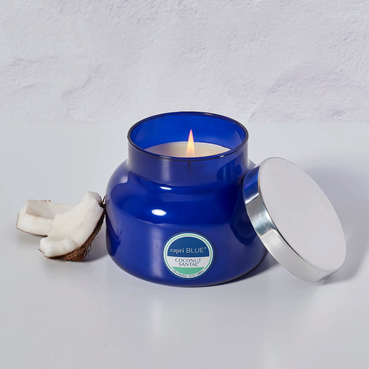 Coconut Santal Blue Signature Candle view 2