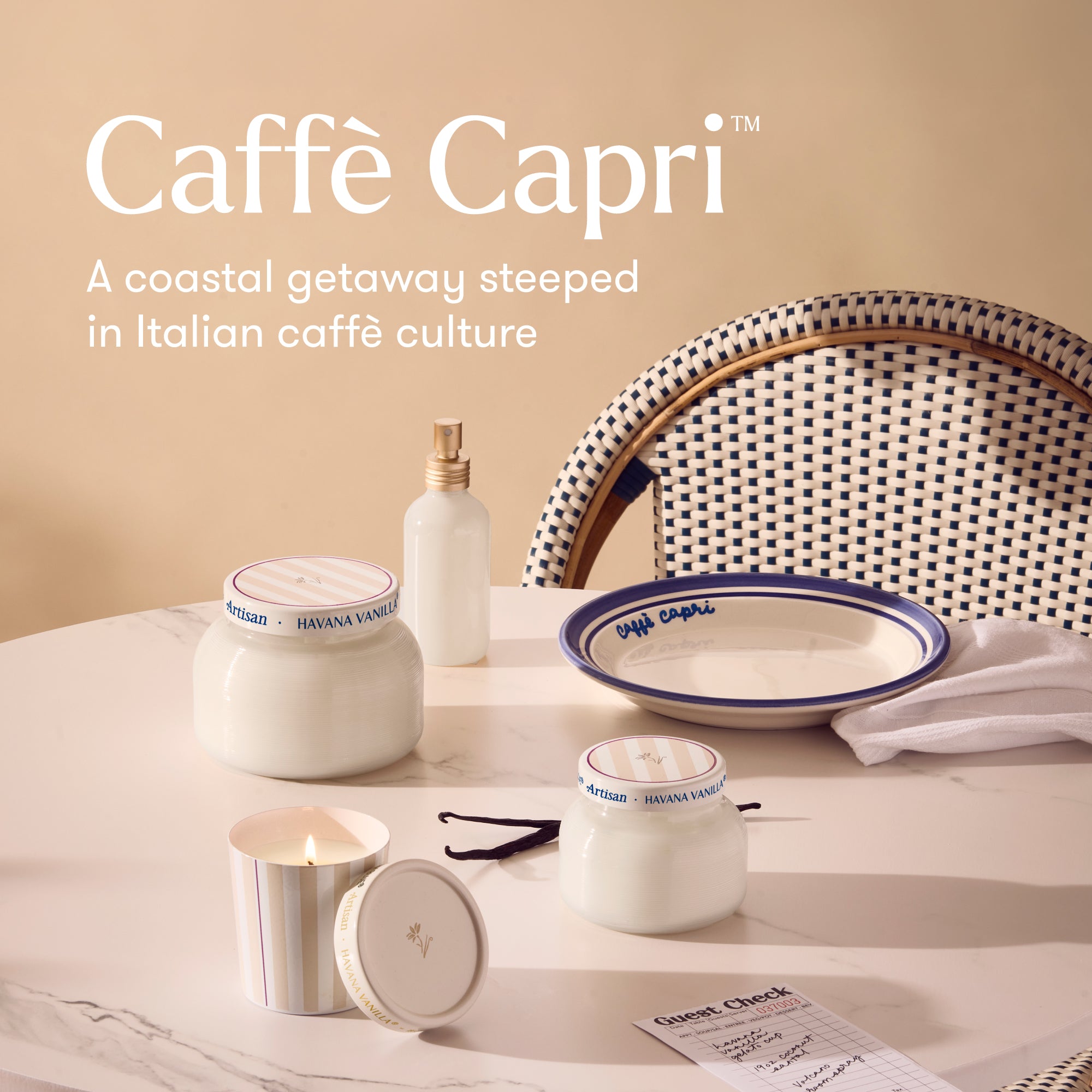 Caffè Capri Signature Candle - Havana Vanilla | Capri Blue