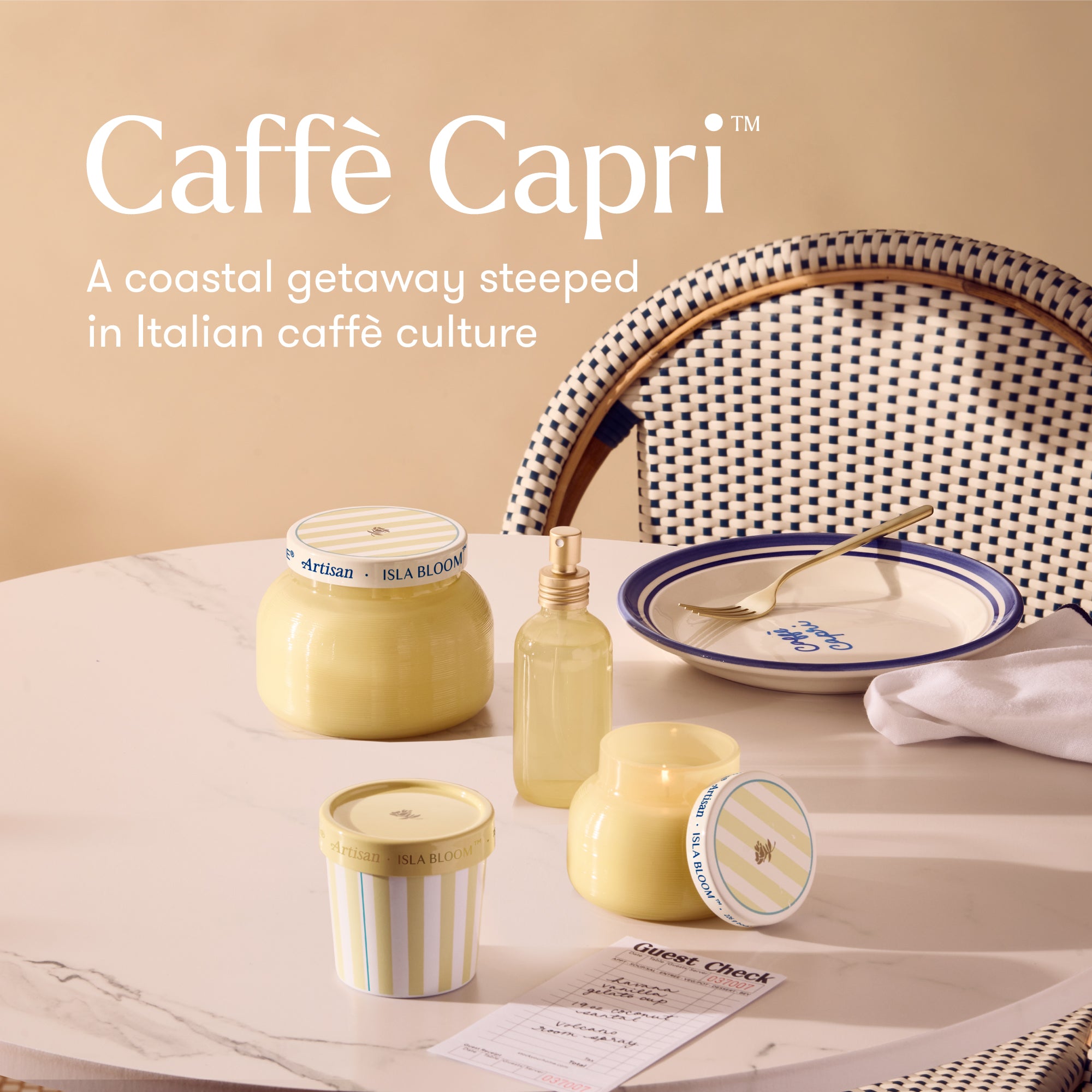 Isla Bloom Caffè Capri Petite Candle – Capri Blue