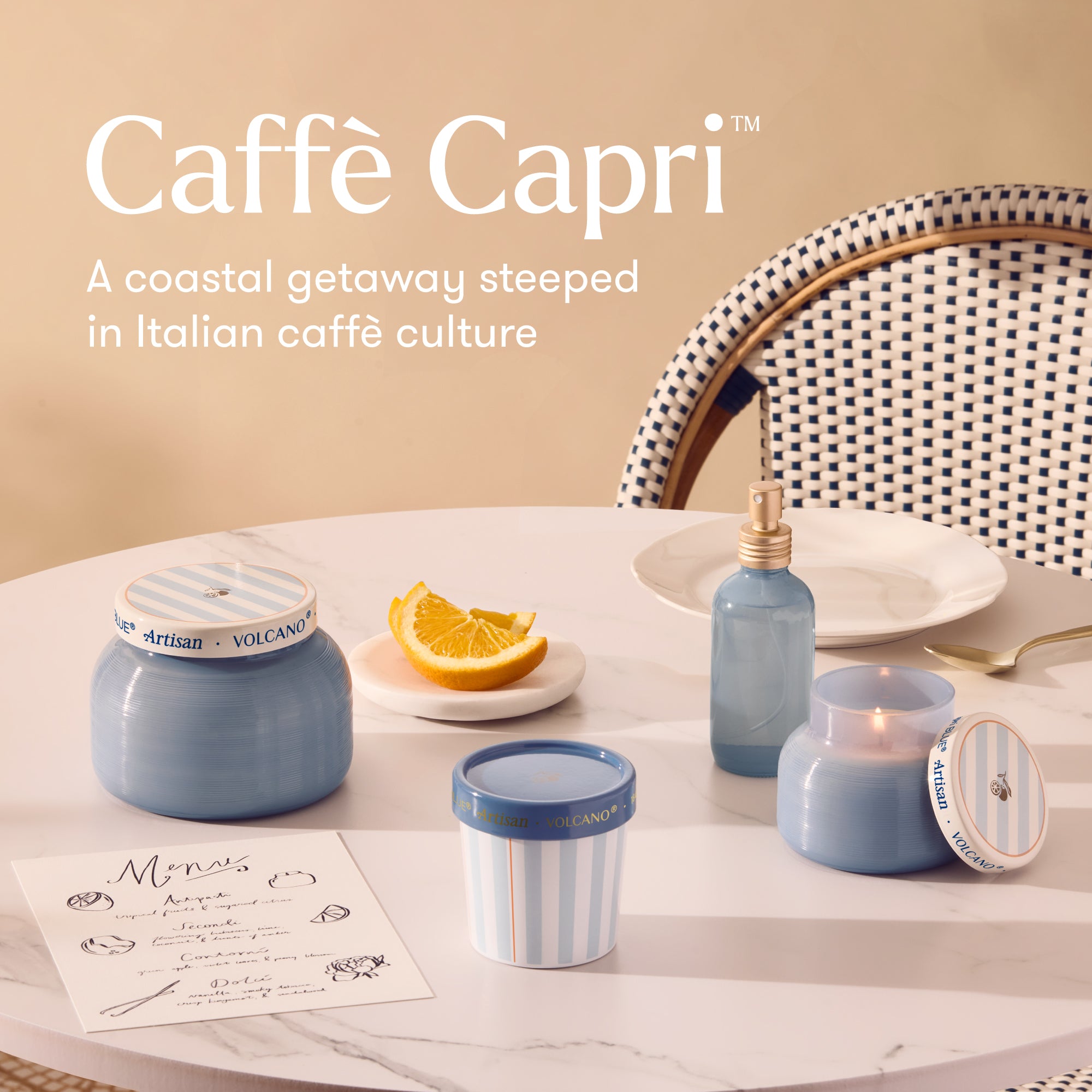 Volcano Caffè Capri Trio - Candle Gift Set | Capri Blue