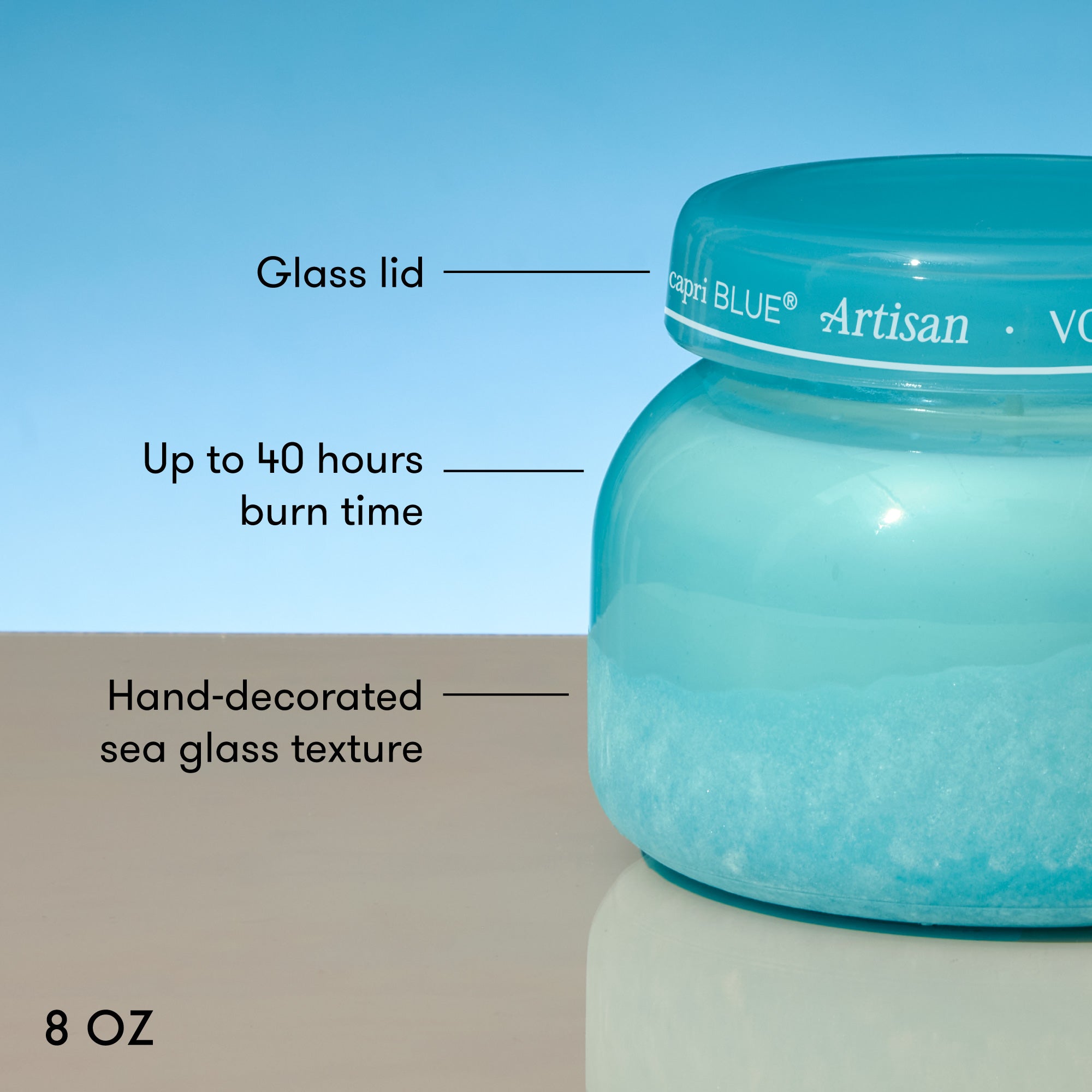 Volcano Luce D'Amalfi Candle Trio | Capri Blue