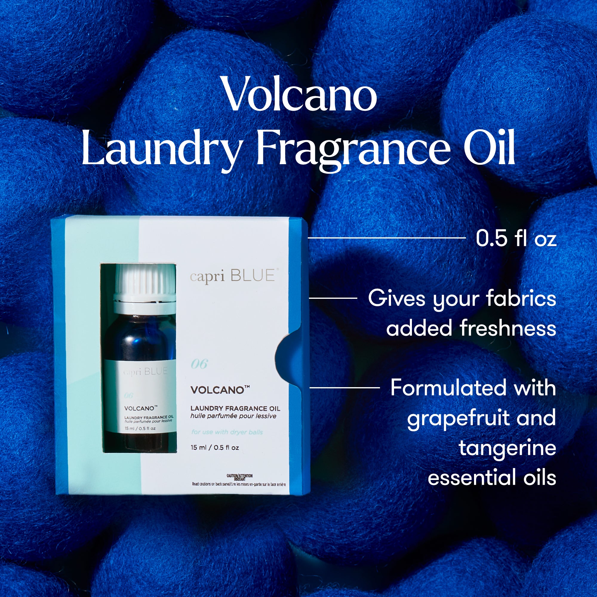 Volcano Laundry Fragrance Oil – 0.5 Fl Oz | Capri Blue