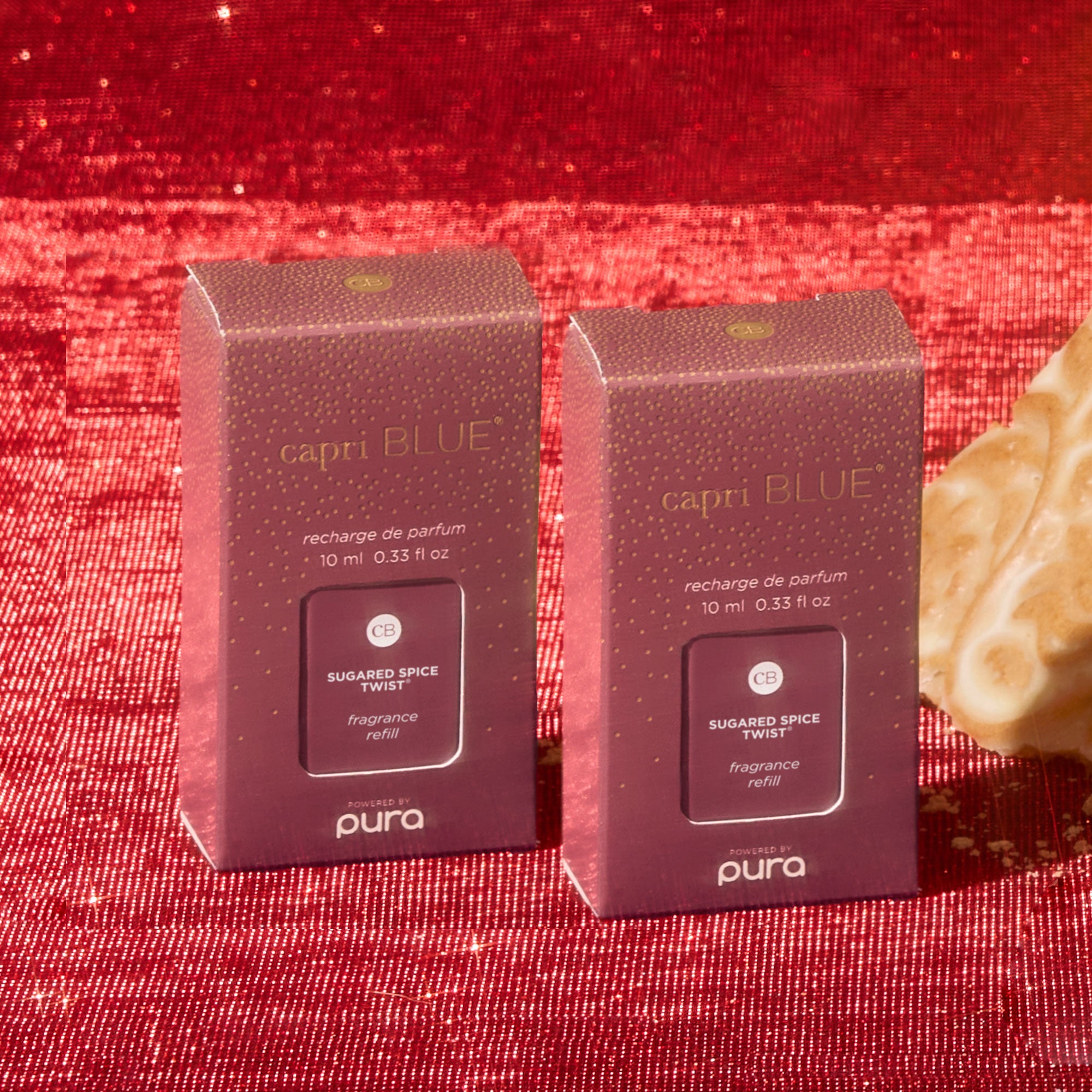 CB + PURA Diffuser Refill 2-Pack Bundle, Sugared Spice Twist