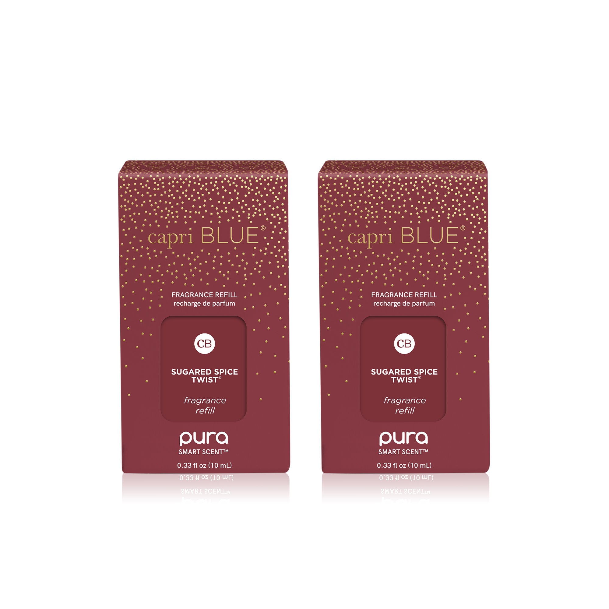 CB + PURA Diffuser Refill 2-Pack Bundle, Sugared Spice Twist
