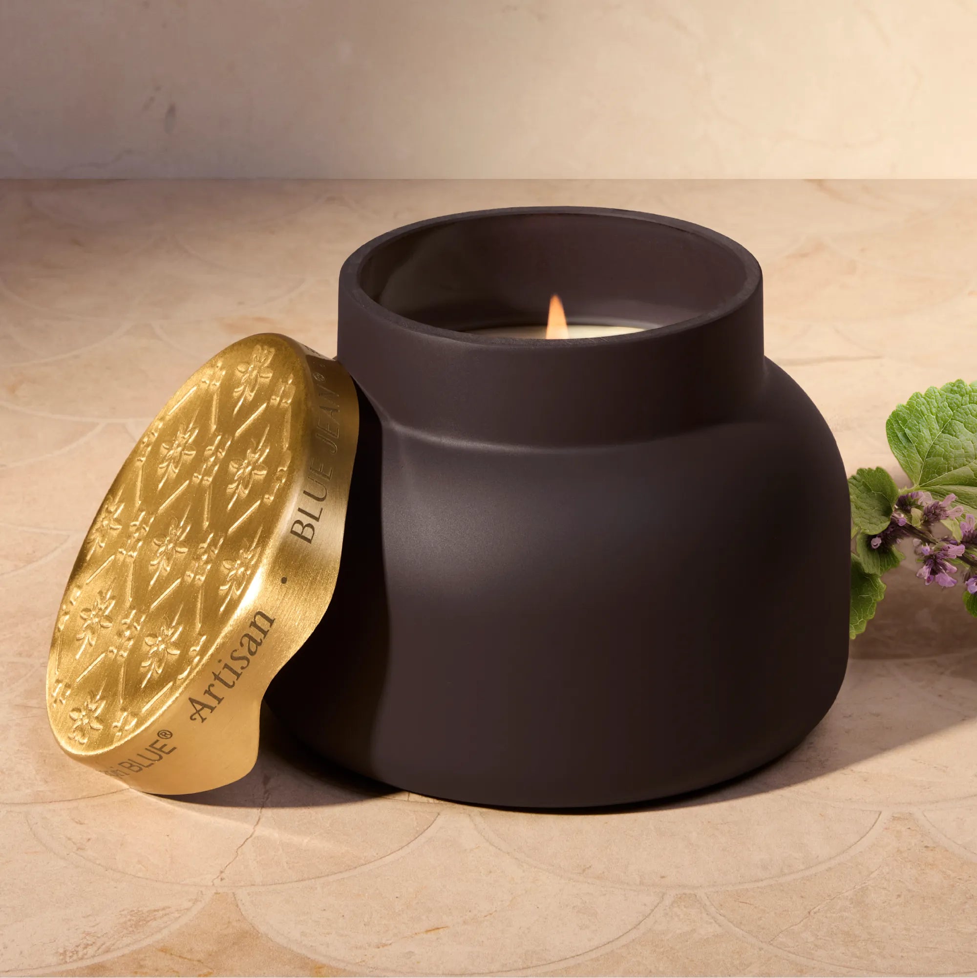 Blue Jean Terrazza Velluto Signature Candle view 2