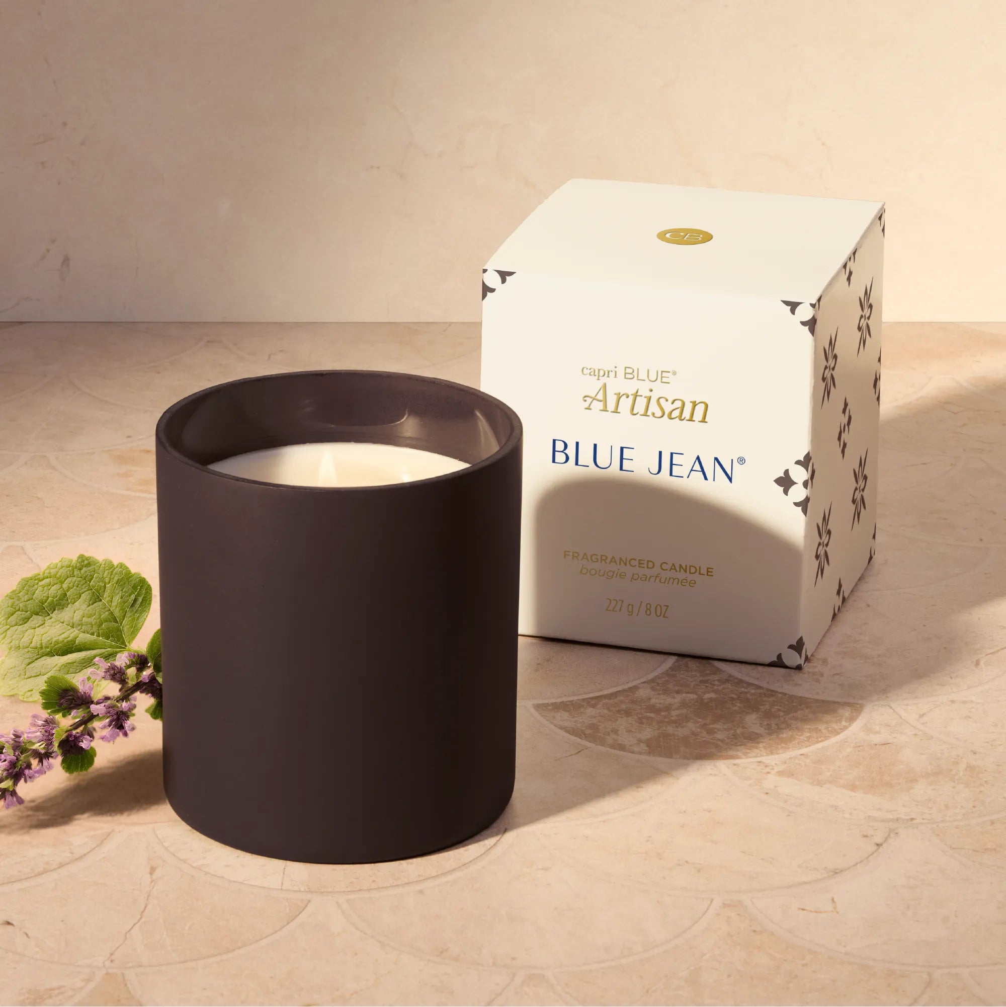Blue Jean Terrazza Velluto Boxed Tumbler Candle view 2
