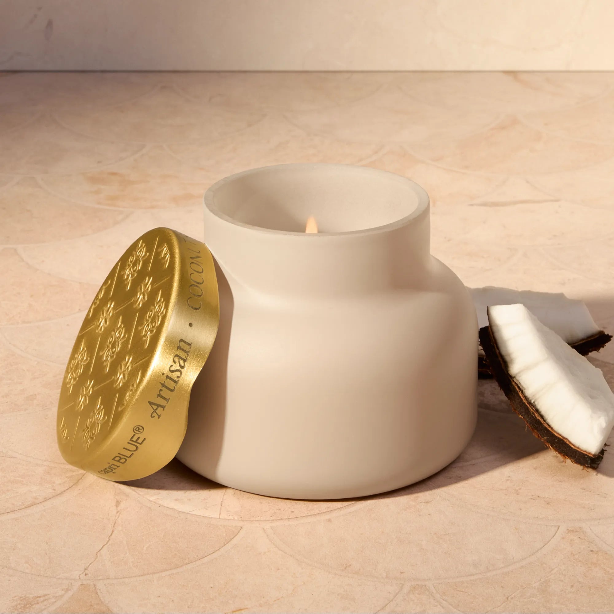 Coconut Santal Terrazza Velluto Petite Candle view 2
