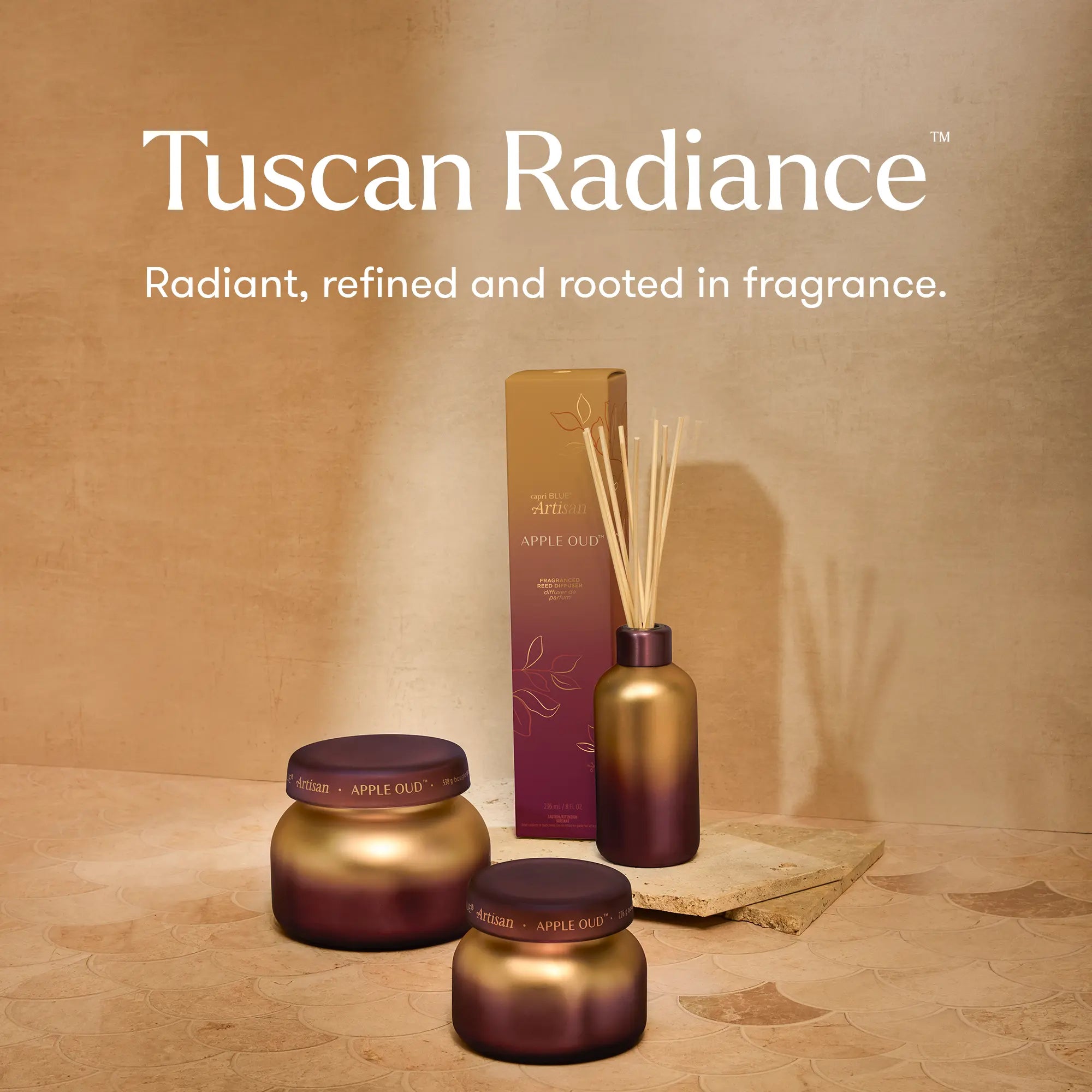 Apple Oud Tuscan Radiance Petite Candle