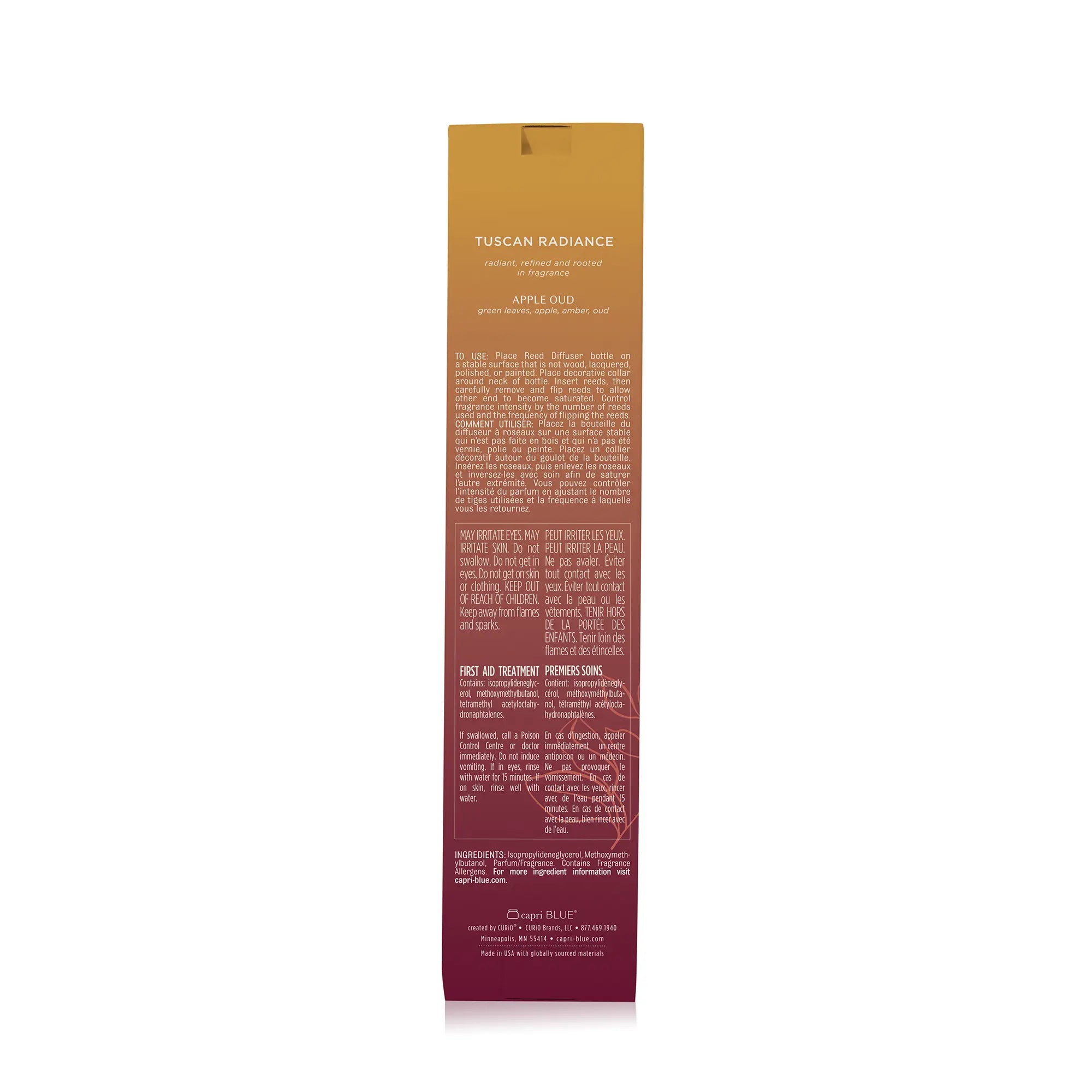 Apple Oud Tuscan Radiance Reed Diffuser