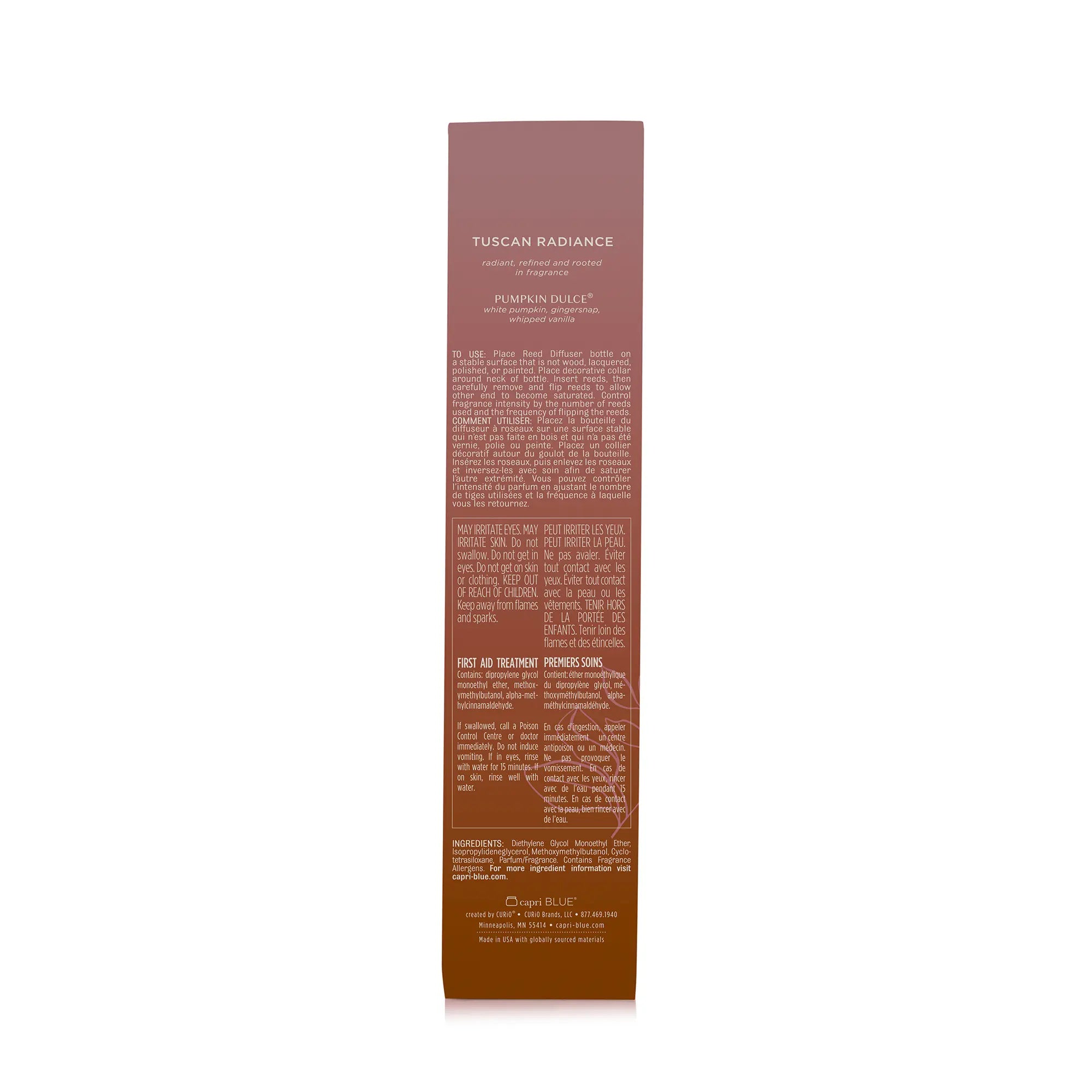 Pumpkin Dulce Tuscan Radiance Reed Diffuser