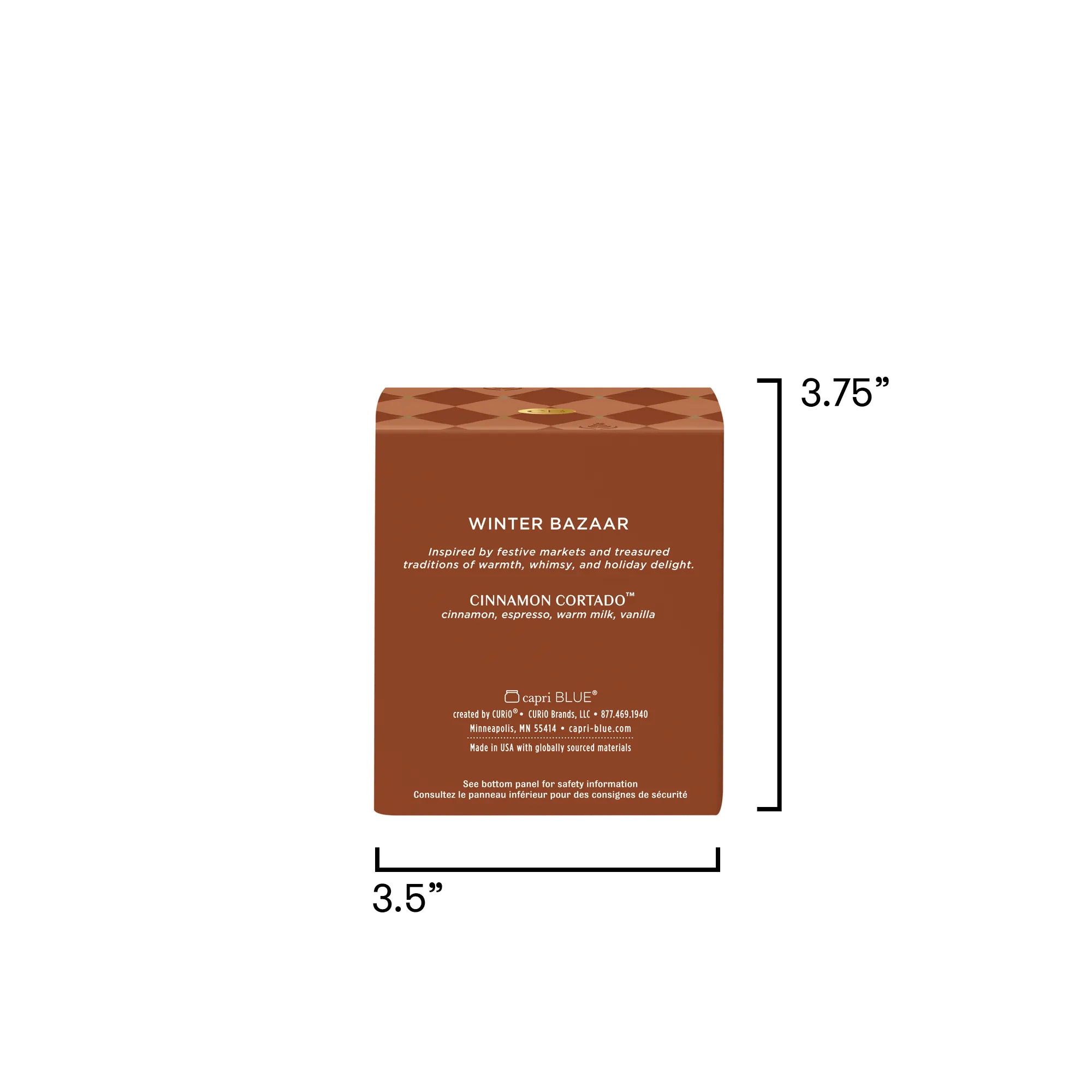 Cinnamon Cortado Winter Bazaar Boxed Tumbler Candle
