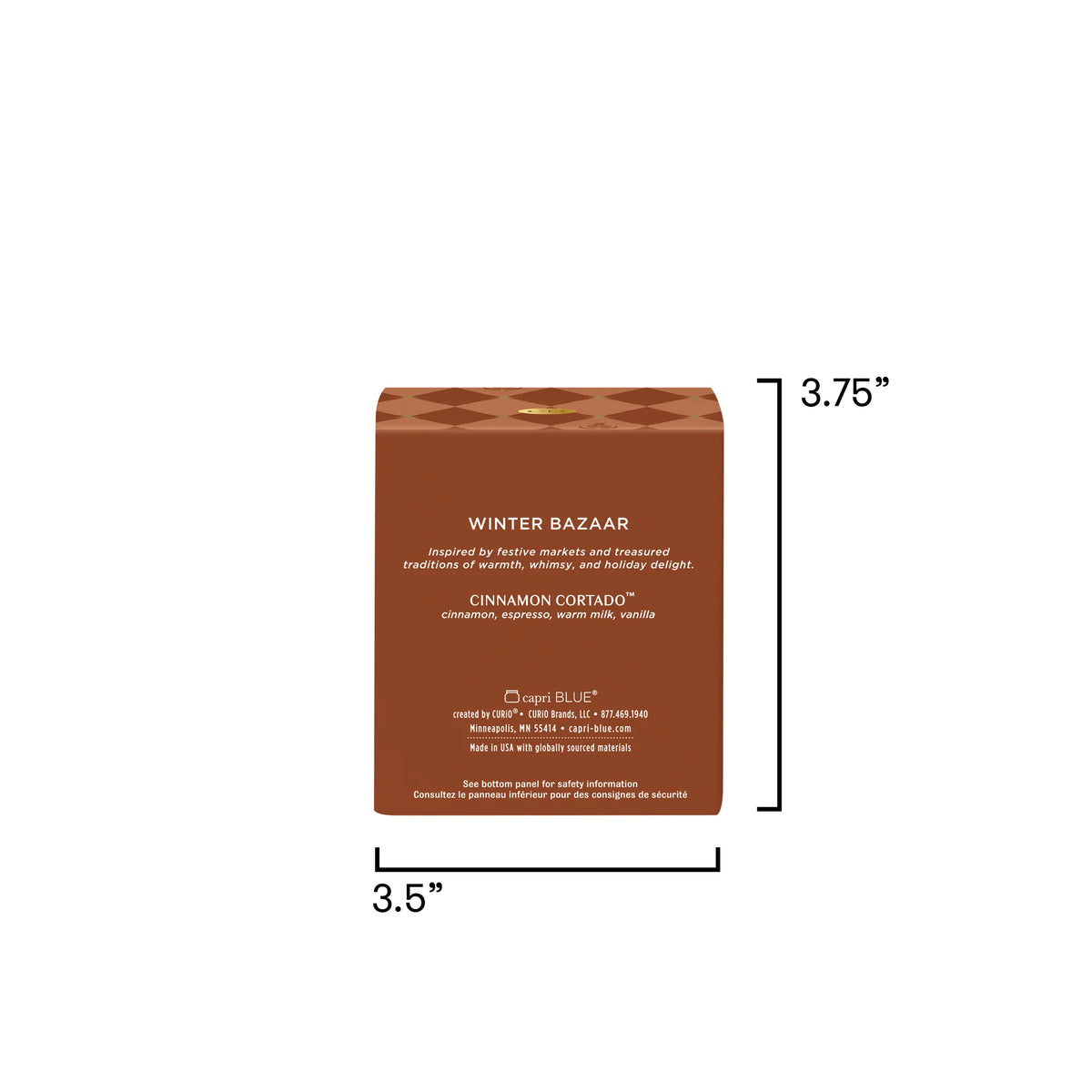 Cinnamon Cortado Winter Bazaar Boxed Tumbler Candle
