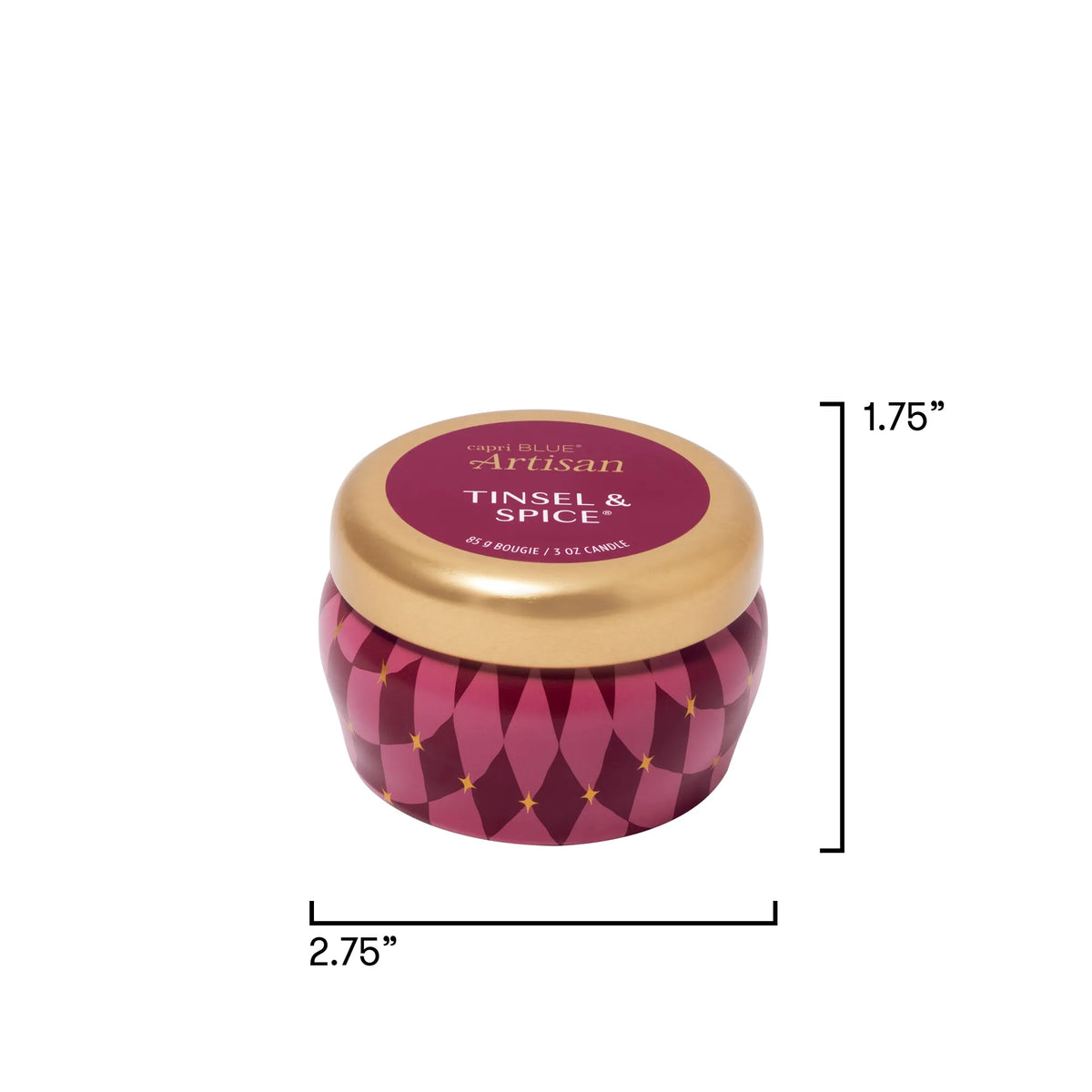 Tinsel & Spice Winter Bazaar Mini Tin Candle