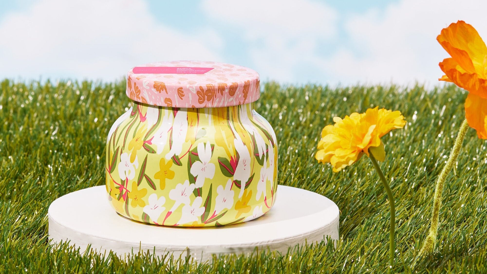 Aloha Orchid Pattern Play Petite Jar