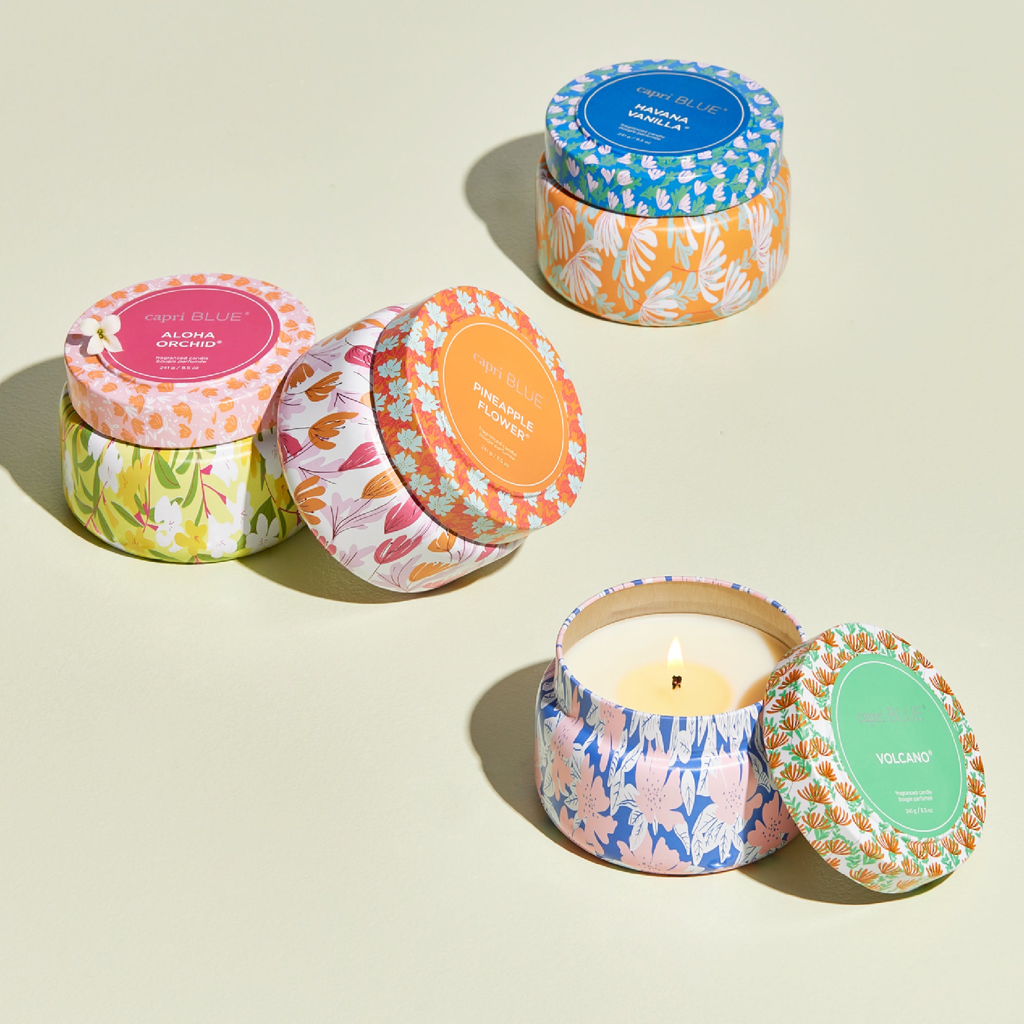 Pattern Play Printed Travel Tin Candles