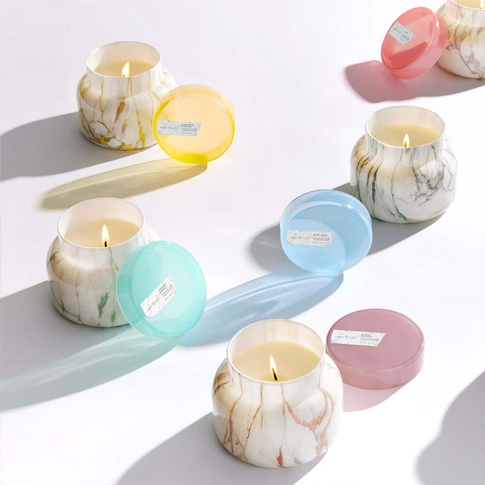 Capri Blue Blue Jean Modern Marble Petite Candle