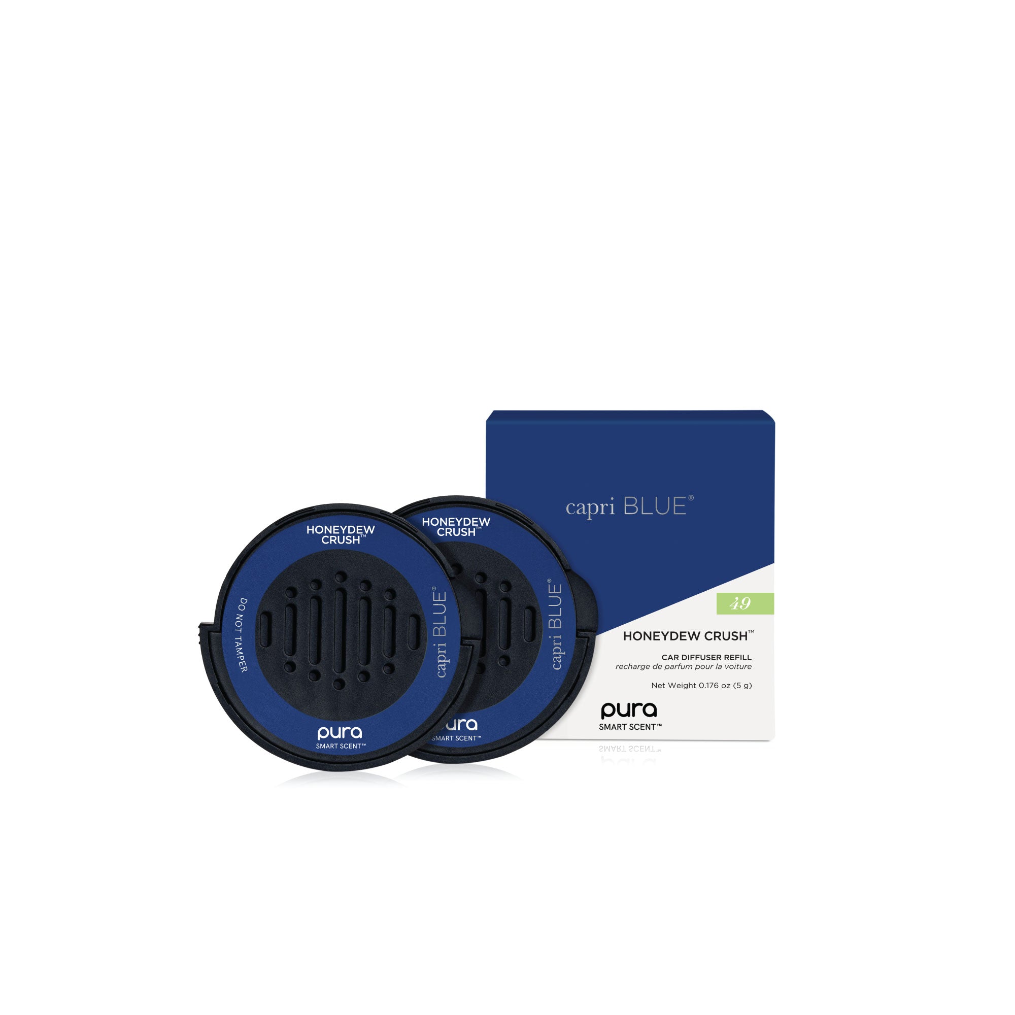 CB + Pura Car Diffuser Refill 2-Pack Bundle, Honeydew Crush