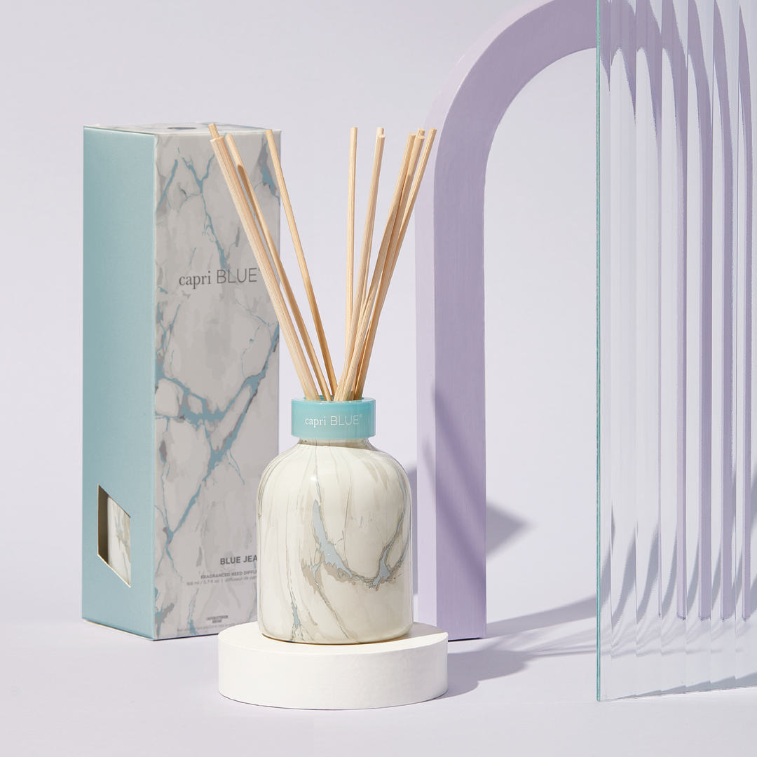 Blue Jean Modern Marble Petite Reed Diffuser | Capri Blue