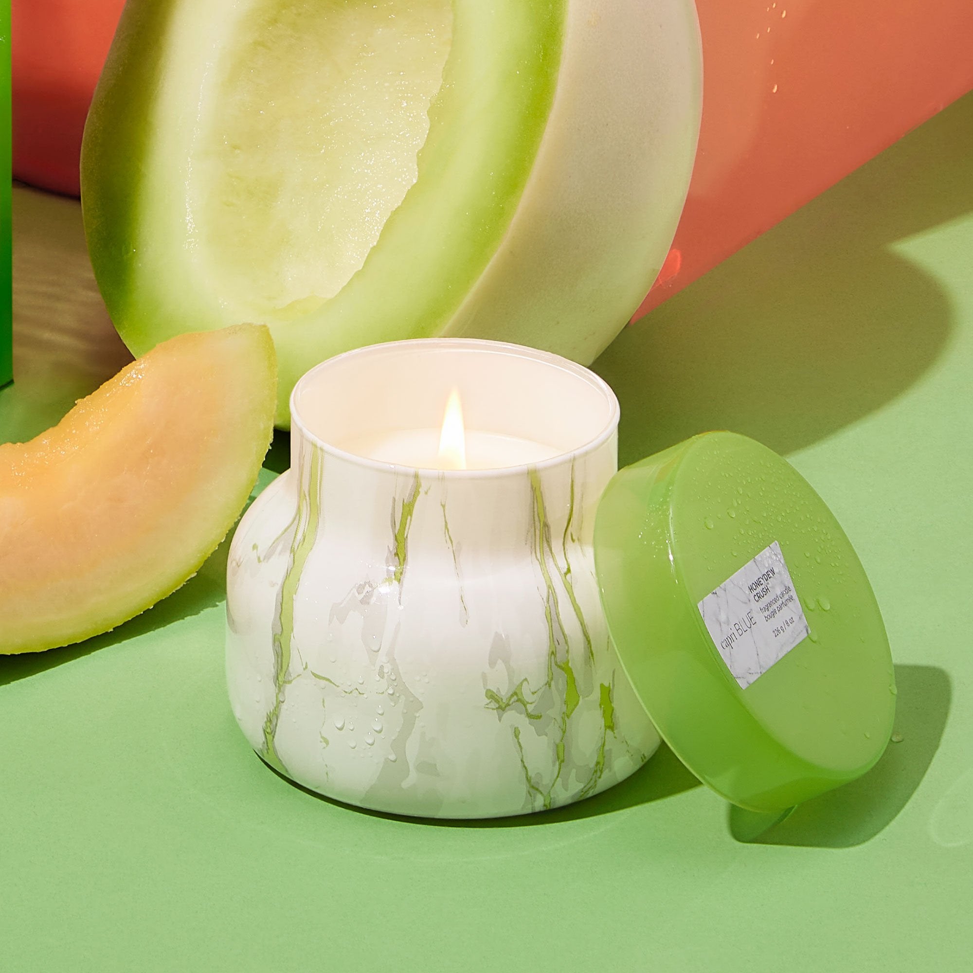 Honeydew Crush Modern Marble Petite Jar