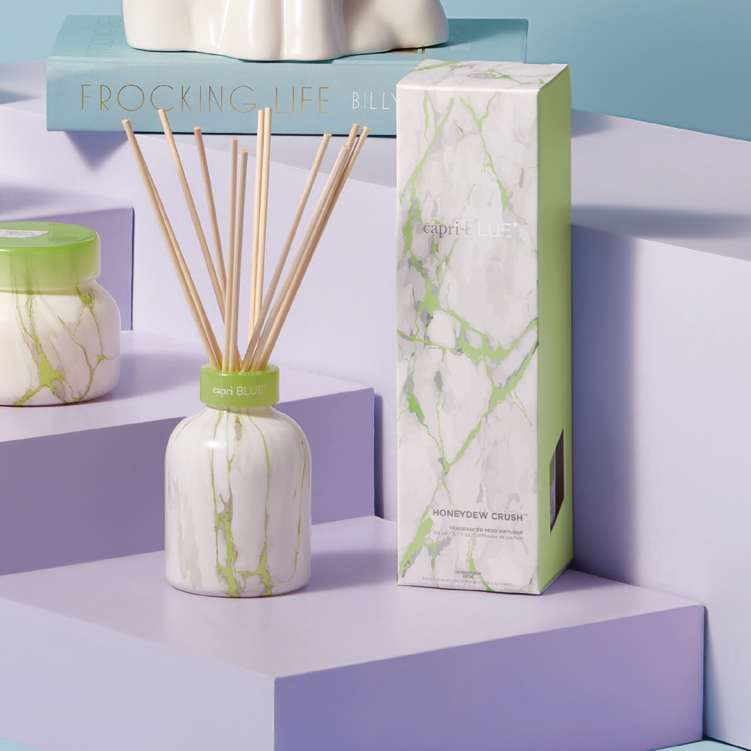 Honeydew Crush Marble Petite Reed Diffuser | Capri Blue
