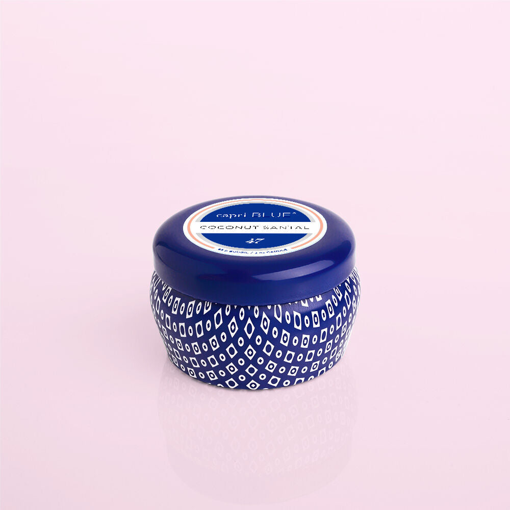 Coconut Santal Blue Mini Tin Candle