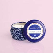 Coconut Santal Blue Mini Tin Candle Lid