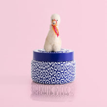 Coconut Santal Printed Travel Tin Candle with Mini Stuffed Llama