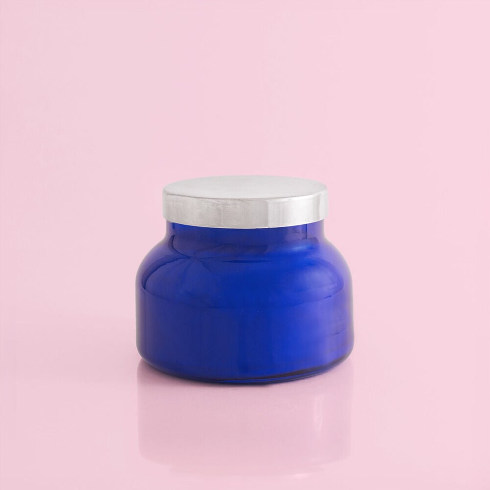 Coconut Santal Blue Signature Jar Candle Back Side