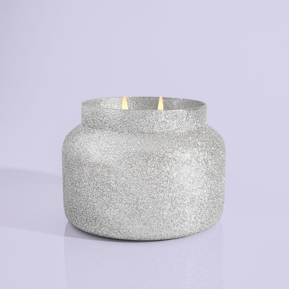 Frosted Fireside Glam Jumbo Candle Jar, 48 oz product with no lid