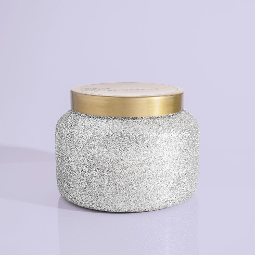 Frosted Fireside Glam Jumbo Candle Jar, 48 oz product view