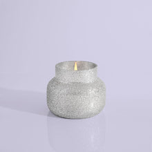 Frosted Fireside Glam Petite Candle Jar, 8 oz Product Lid Off