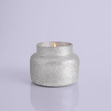 Frosted Fireside Glam Signature Candle Jar, 19 oz product when lit