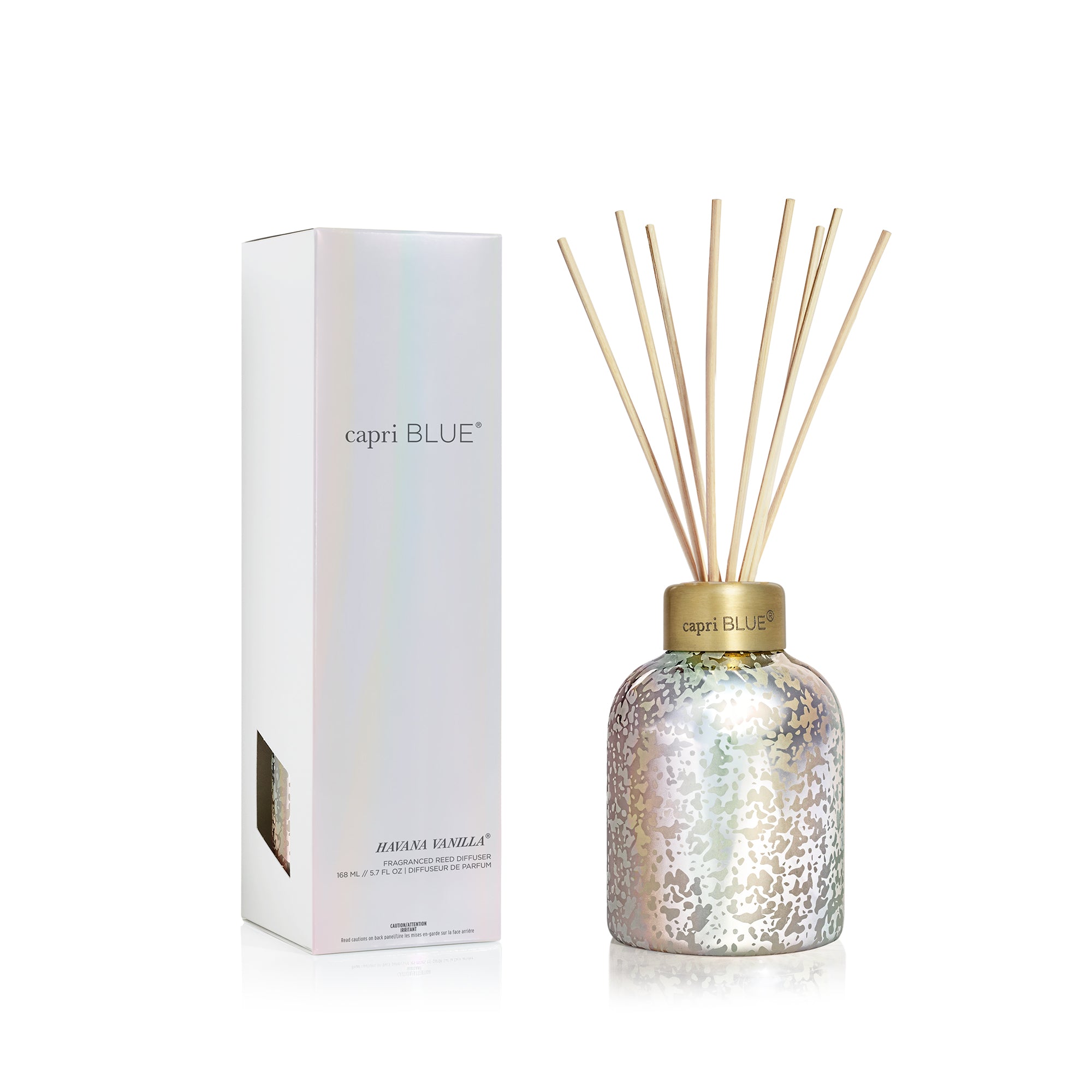 Havana Vanilla Mercury Iridescent Petite Reed Diffuser, 5.7 fl oz