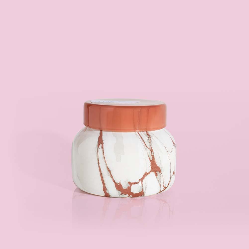 Havana Vanilla Modern Marble Petite Jar, 8 oz compliments modern decor