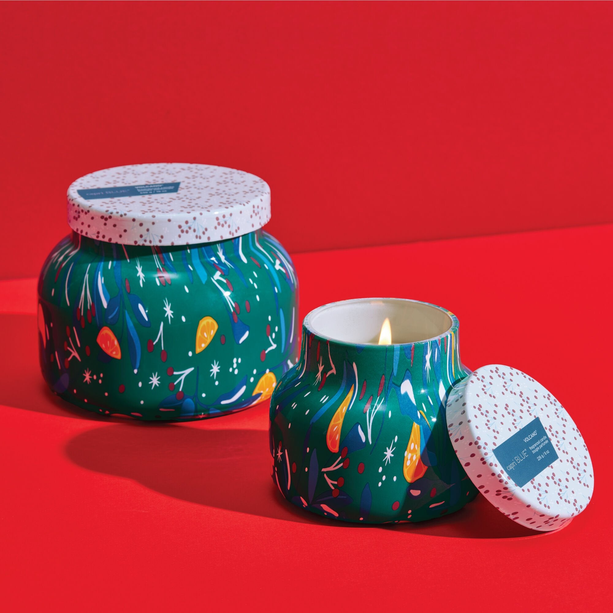 Volcano Holiday Pattern Play Signature Candle – 19 Oz | Capri Blue