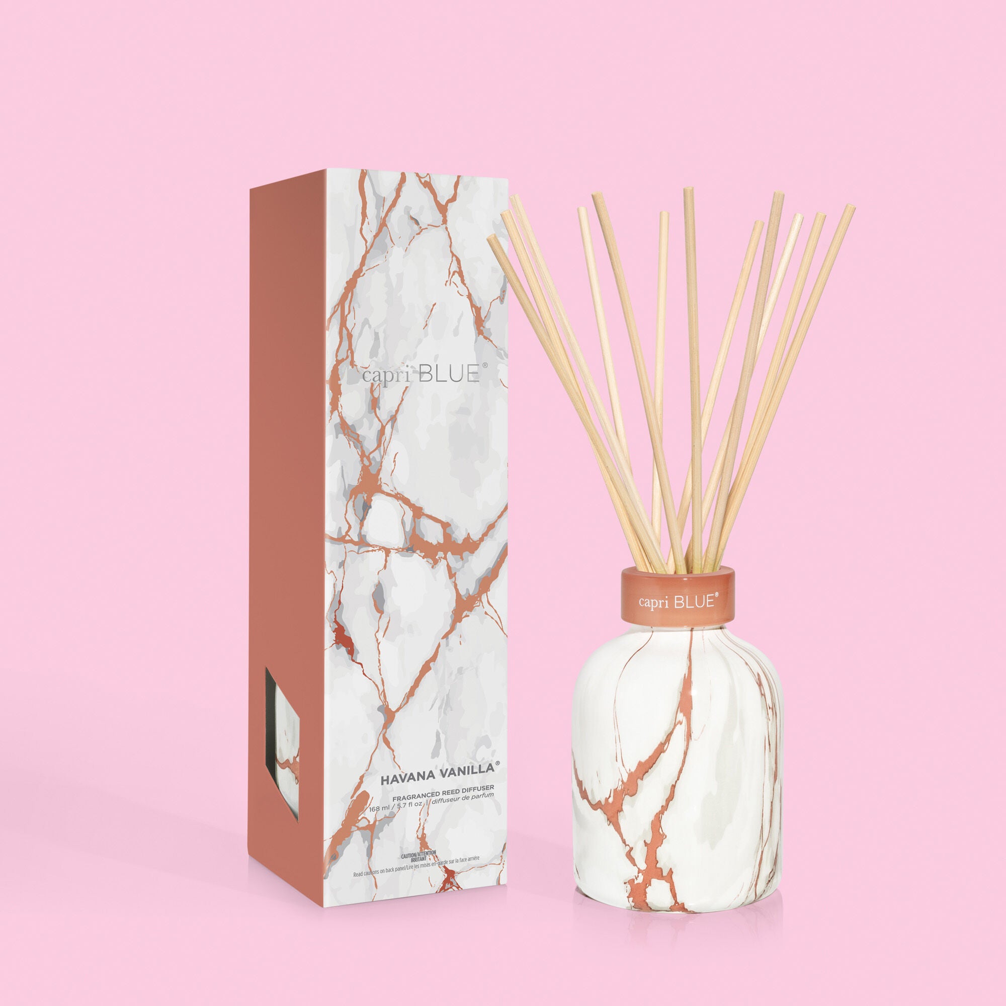 Havana Vanilla Modern Marble Petite Reed Diffuser