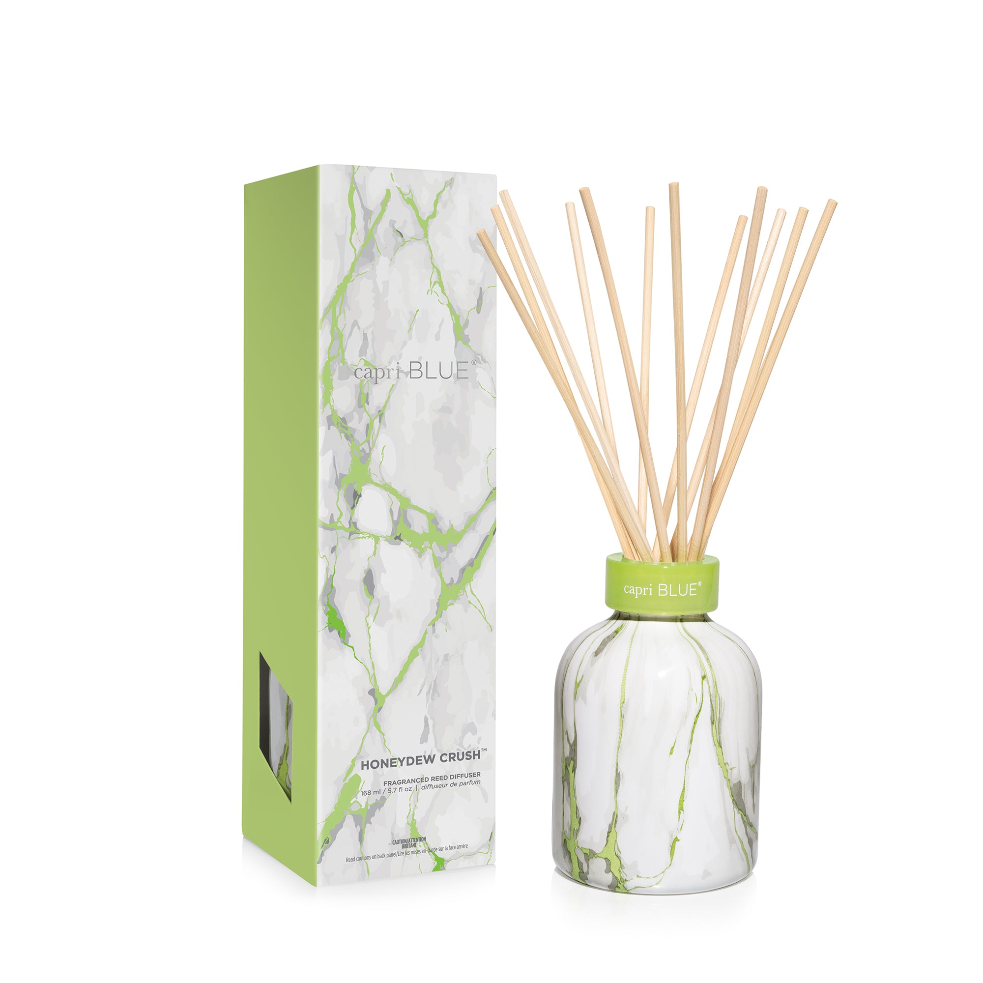 Honeydew Crush Modern Marble Petite Reed Diffuser, 5.7 fl oz