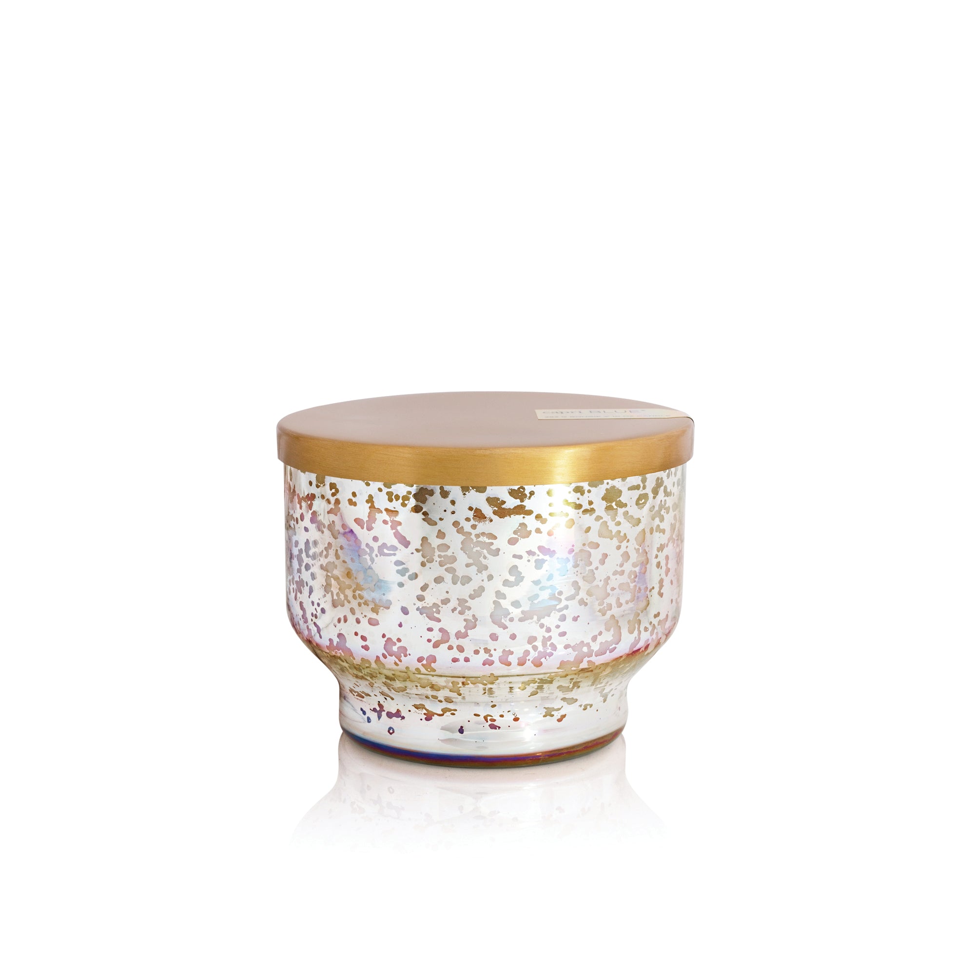 Pineapple Flower Mercury Iridescent Inverted Candle, 10 oz